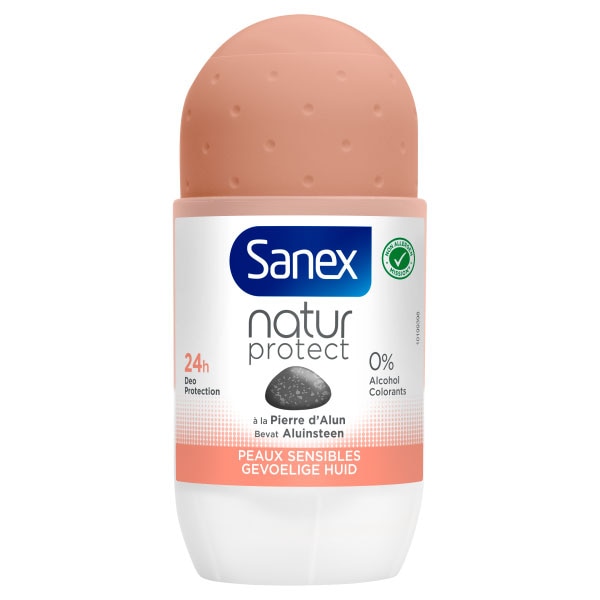 Sanex Natur Protect Aluinsteen Gevoelige huid Deodorant Roller