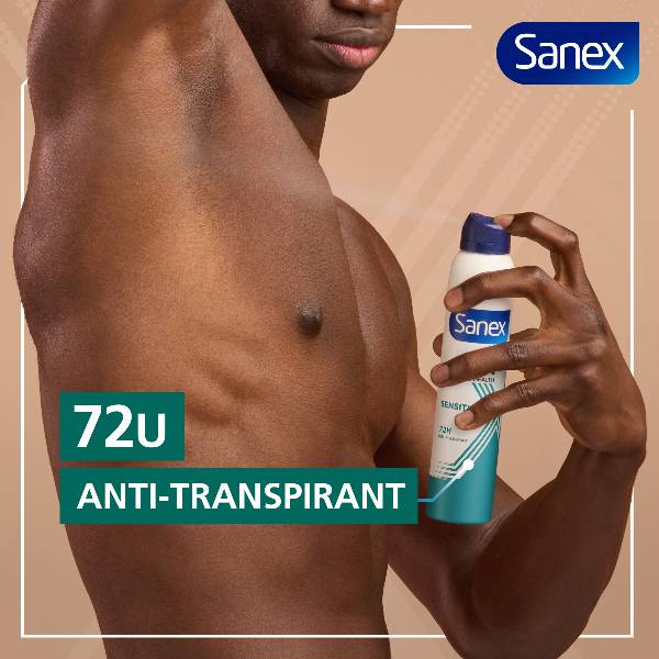 Sanex Men Dermo Sensitive 72h Anti-transpirant Spray Sanex Men Dermo Sensitive 72h Anti-transpirant Spray