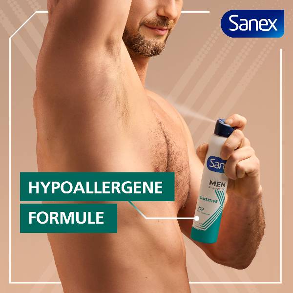 Sanex Men Dermo Sensitive 72h Anti-transpirant Spray Sanex Men Dermo Sensitive 72h Anti-transpirant Spray