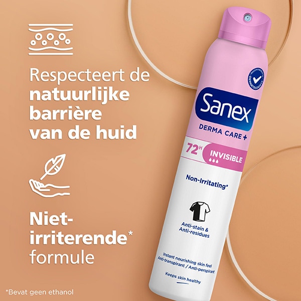 Sanex Derma Care + Invisible 72u Anti-transpirant Deodorant Spray