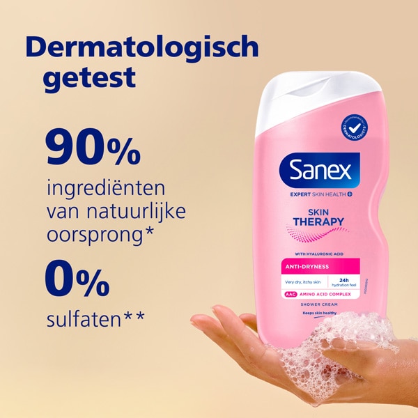 voordelenpictogrammen van Sanex-producten