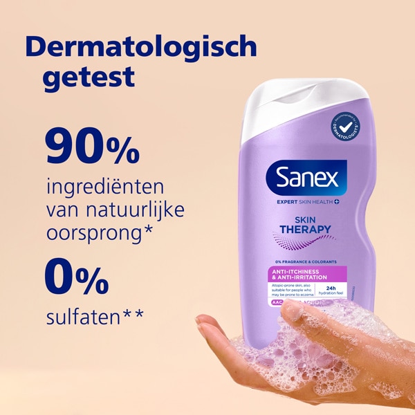 voordelenpictogrammen van Sanex-producten