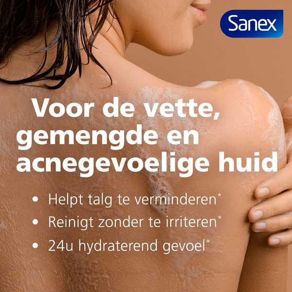 Sanex Skin Therapy Oily Skin Douchegel voordelenpictogrammen van Sanex-producten