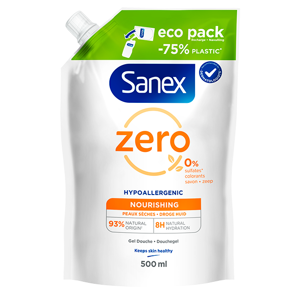 Sanex Zero% Hypoallergenic Nourishing Douchegel Navulling