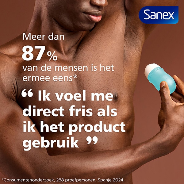 Sanex Derma Care+ Active Freshness 72h Anti-transpirant Roller