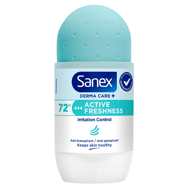 Sanex Derma Care+ Active Freshness 72h Anti-transpirant Roller
