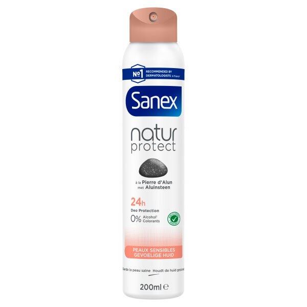 Sanex Natur Protect Aluinsteen Gevoelige huid Deodorant Spray