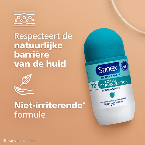Sanex Derma Care + Total Protection 72h Anti-transpirant Roller