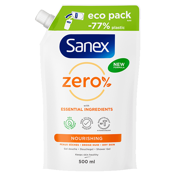 SANEX Zero% Dry Skin Shower Gel (Droge en gevoelige huid)